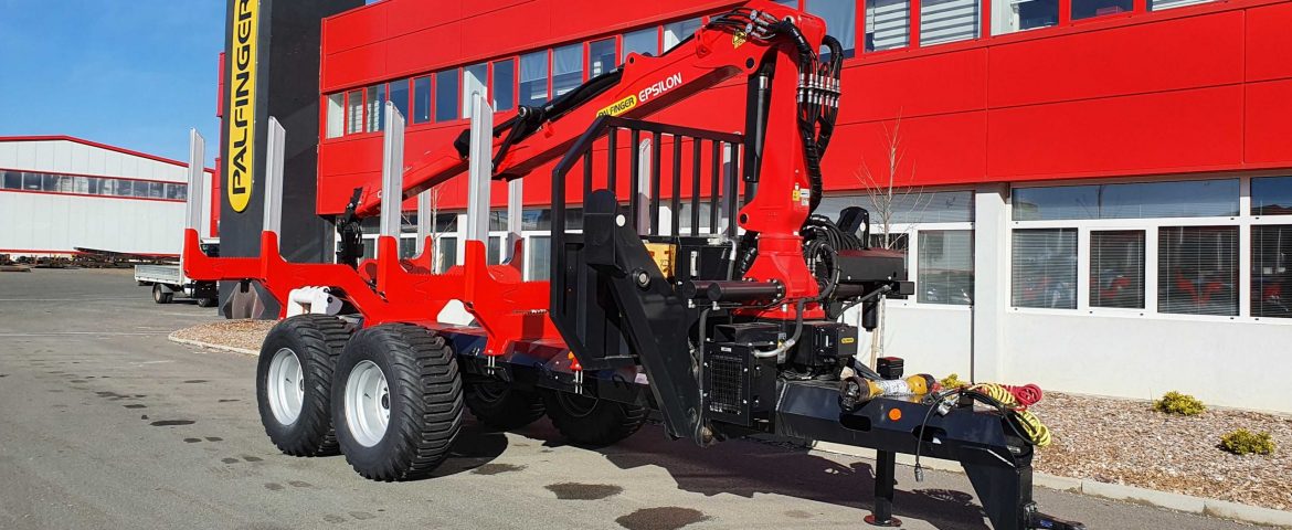 Forestry tractor trailer TSM16 for Hrvatske Šume