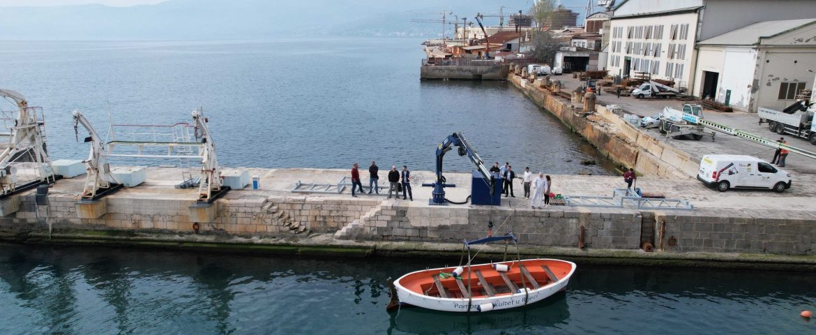 Palfinger crane PK 12000 M for the needs of the Rijeka Maritime Faculty